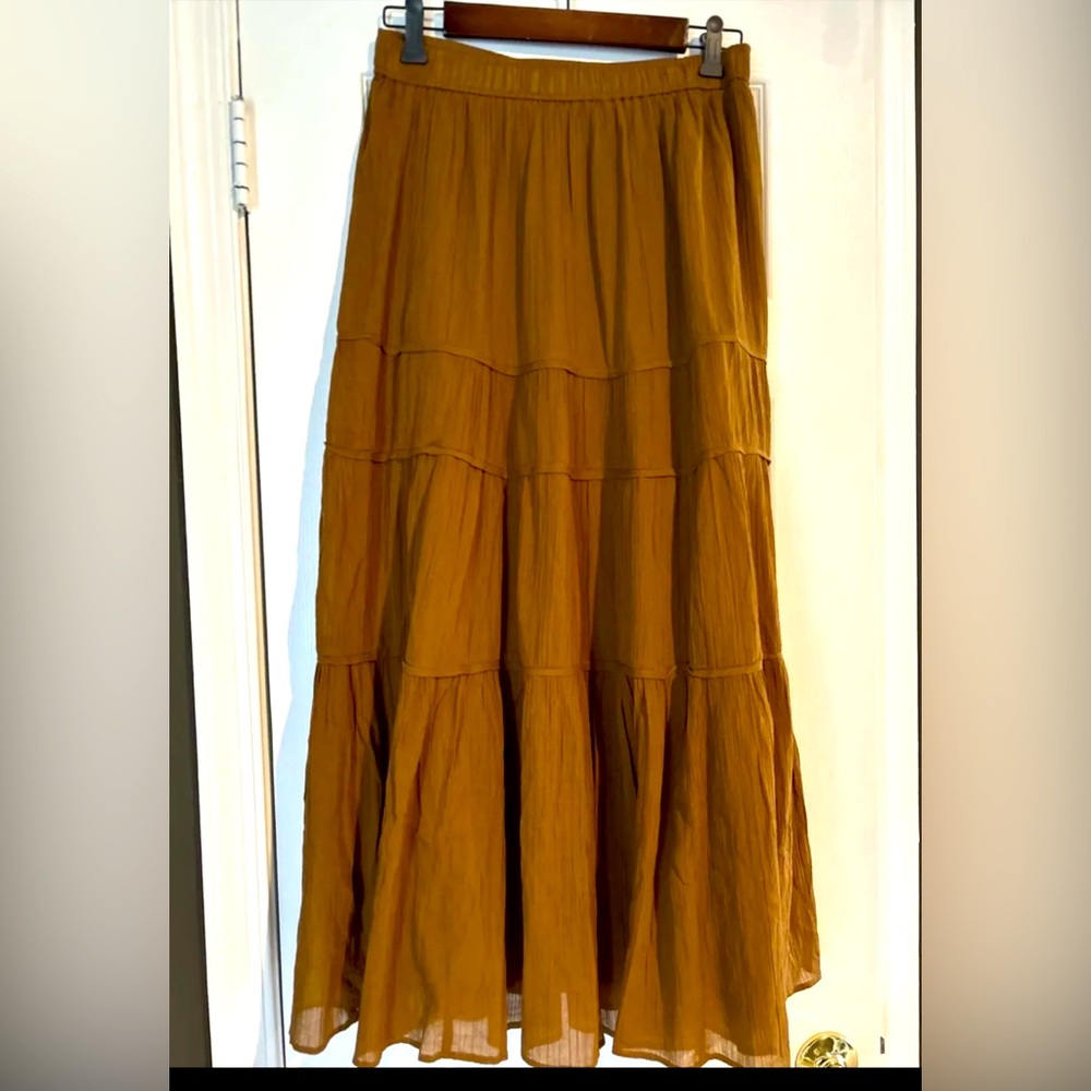NWT Madewell Maxi Tiered Skirt Size Small